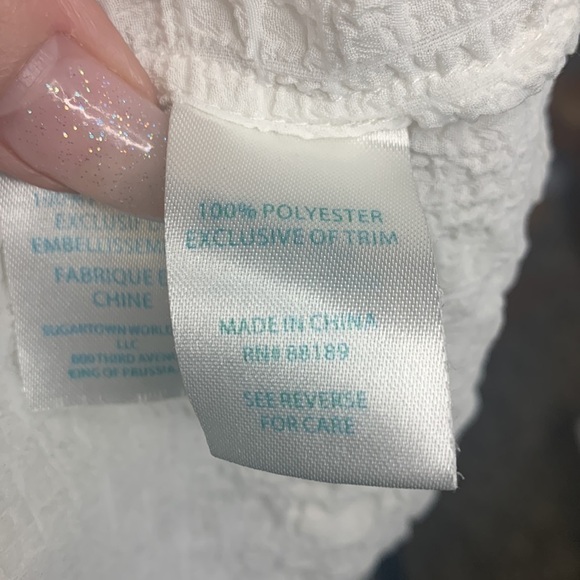 - Lilly Pulitzer Mays Top in white Size XXSmall Tank Top Ruffles Tassels 2… - Picture 9 of 12